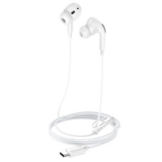 Дротові навушники HOCO M101 Pro Crystal sound wire-controlled with mic Type-C White